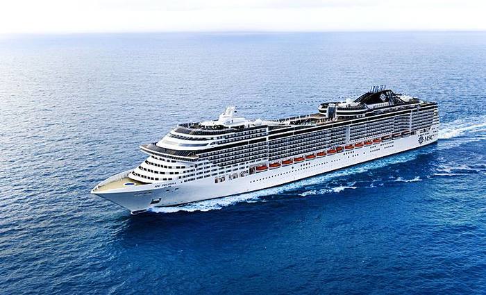 O gigante MSC Preziosa será o primeiro a chegar na costa brasileira. Foto: Ivan Sarfatti/MSC Cruzeiros/Foto: Ivan Sarfatti/MSC Cruzeiros