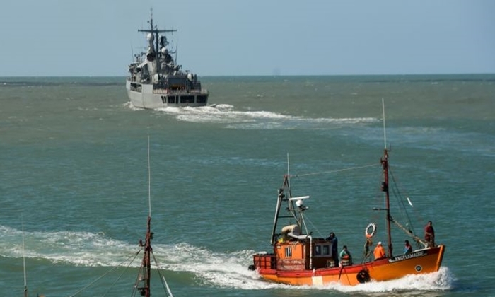 Embarcações participantes de busca por submarino desaparecido.
Foto: Arquivo/AFP/ Embarcações participantes de busca por submarino desaparecido.
Foto: Arquivo/AFP/
