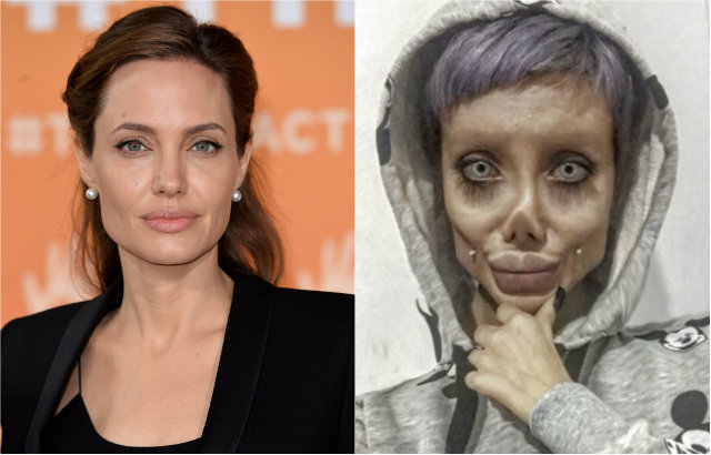 Iraniana teria feito 50 cirurgias para ficar "igual" a Angelina Jolie. Mas transformação não passou de maquiagem e tecnologia. Foto: Instagram/Reprodução/ Iraniana teria feito 50 cirurgias para ficar "igual" a Angelina Jolie. Mas transformação não passou de maquiagem e tecnologia. Foto: Instagram/Reprodução/