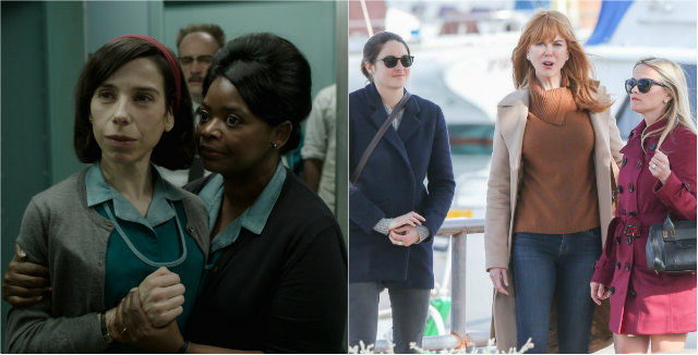 The Shape of Water e Big Little Lies dominam em número de indicações. Fotos: Fox e HBO/Divulgação/ The Shape of Water e Big Little Lies dominam em número de indicações. Fotos: Fox e HBO/Divulgação/