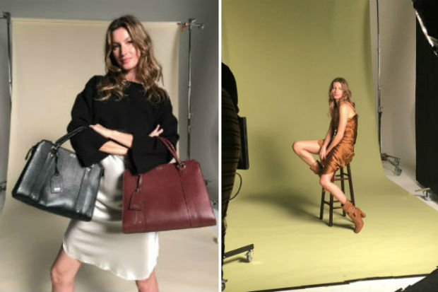 Esta é a quinta parceria entre Gisele e Arezzo. Foto: Arezzo/Divulgação/