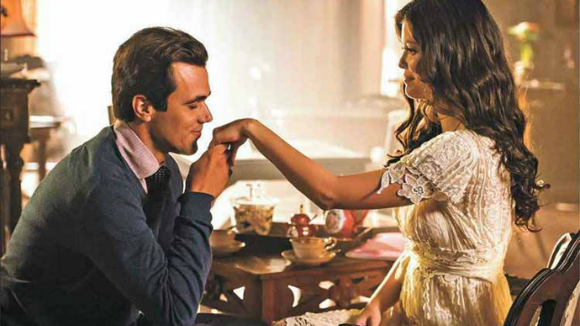 No papel de Vicente, Bruno Ferrari contracena com Vitória Strada na trama das 18h da Globo. Foto: Caiuã Franco/Globo/ No papel de Vicente, Bruno Ferrari contracena com Vitória Strada na trama das 18h da Globo. Foto: Caiuã Franco/Globo/