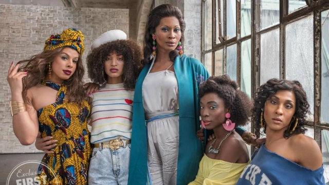 MJ Rodríguez, Dominique Jackson, Indya Moore, Hailie Sahar e Angelica Ross estão no elenco da produção. Foto: FX/Divulgação/ MJ Rodríguez, Dominique Jackson, Indya Moore, Hailie Sahar e Angelica Ross estão no elenco da produção. Foto: FX/Divulgação/