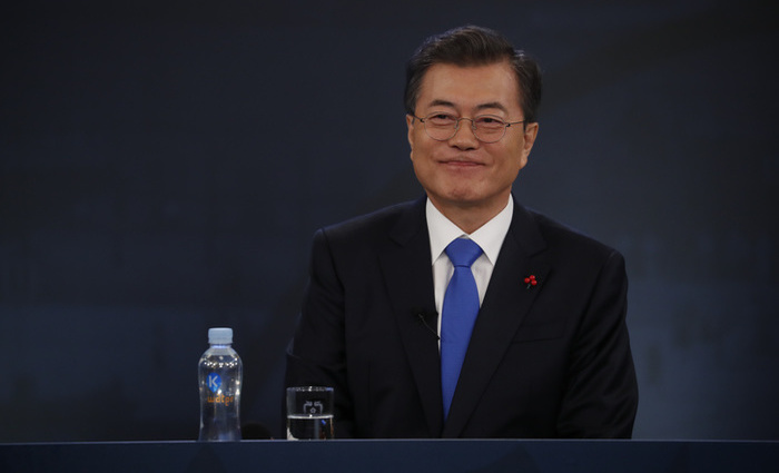 O presidente sul-coreano, Moon Jae-In. Foto: KIM HONG-JI / POOL / AFP/