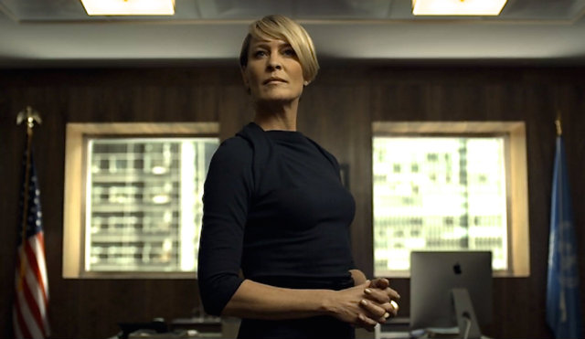 Robin Wright em House of Cards. Foto: Netflix/Divulgação/