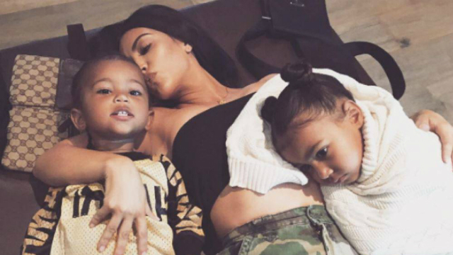 Kim e Kanye já são pais de North, de 4 anos, e Saint, de 2 . Foto: Instagram/Reprodução/