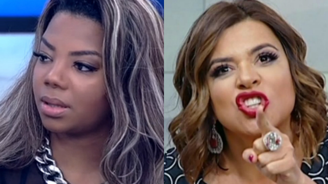 Cantora e apresentadora entraram em atrito durante o programa Fofocalizando. Foto: SBT/Reprodução/ Cantora e apresentadora entraram em atrito durante o programa Fofocalizando. Foto: SBT/Reprodução/