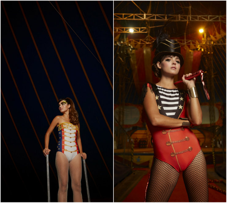 Personagens simbólicos do picadeiro serviram de inspiração neste carnaval. Produções são elegantes e, ao mesmo tempo, divertidas. Fotos: Blue Man/Divulgação