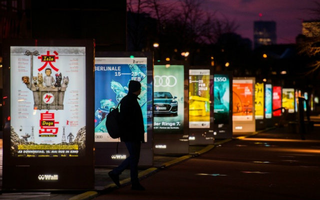 Cartazes dos filmes que serão exibidos no Festival de Berlim. Foto: John MacDougall/AFP/ Cartazes dos filmes que serão exibidos no Festival de Berlim. Foto: John MacDougall/AFP/