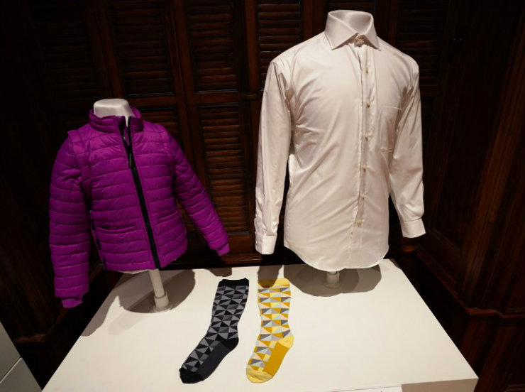 Itens expostos em New York incluem roupas, próteses e calçados adaptados. Foto: Don Emmert/AFP/ Itens expostos em New York incluem roupas, próteses e calçados adaptados. Foto: Don Emmert/AFP/