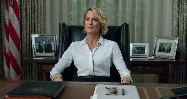 Claire Underwood no salão oval de House of Cards. Foto: Netflix/Reprodução/