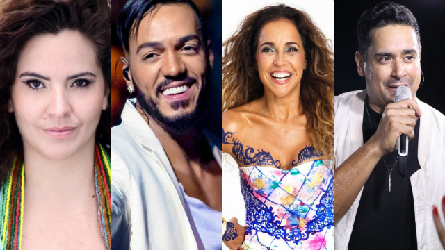 Foto: Karynna Spinelli, Belo, Daniela Mercury e Xanddy/Divulgação/ Foto: Karynna Spinelli, Belo, Daniela Mercury e Xanddy/Divulgação/
