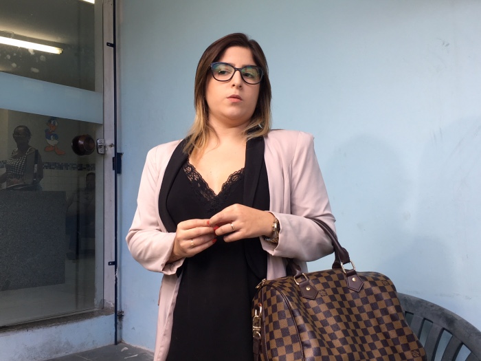 A advogada de Wenceslau dos Santos, Isabel Mota, apresentou o cliente por meio de procuração no DPCA. Foto: Anamaria Nascimento/DP./