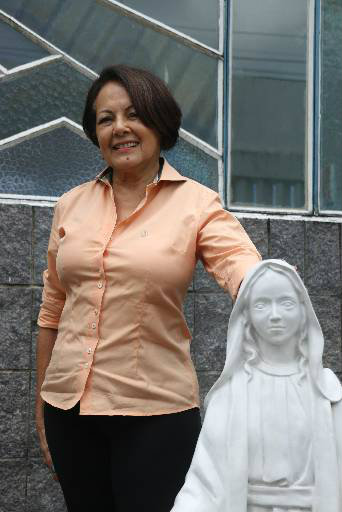 Lúcia Helena já viajou 13 vezes para a Terra Santa. Foto: Gabriel Melo/Esp DP/
