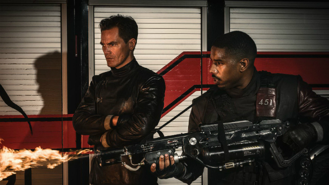 Filme Fahrenheit 451, da HBO, estrelado por Michael B. Jordan e Michael Shannon. Foto: HBO/Divulgacao/ Filme Fahrenheit 451, da HBO, estrelado por Michael B. Jordan e Michael Shannon. Foto: HBO/Divulgacao/