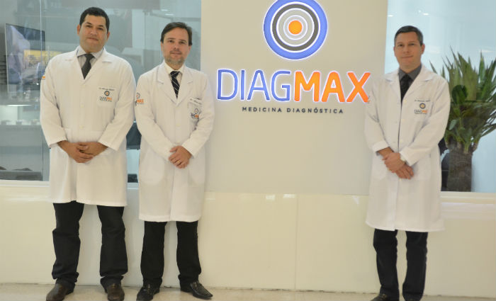 Marcelo, Alberto e Alexander: sócios planejam expansão pelo interior e Nordeste. Foto: Divulgação/Diagmax/Foto: Divulgação/Diagmax Marcelo, Alberto e Alexander: sócios planejam expansão pelo interior e Nordeste. Foto: Divulgação/Diagmax/Foto: Divulgação/Diagmax