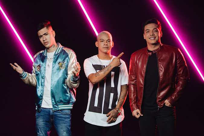 O trio estrela clipe de Amor falso. Foto: Youtube/Reprodução/ O trio estrela clipe de Amor falso. Foto: Youtube/Reprodução/