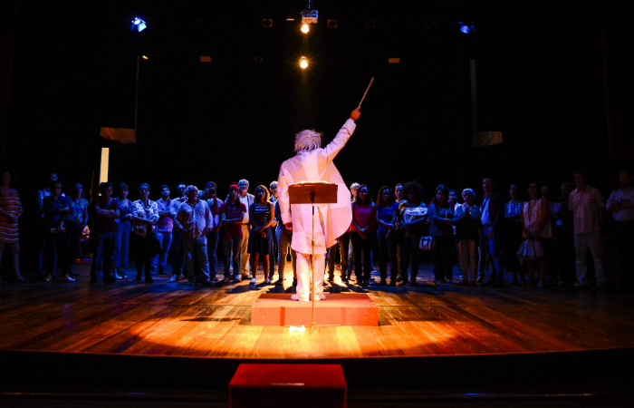 A visita Proscenium! mistura jogo, teatro e história. Foto: Wesley D'Almeida/Divulgação/ A visita Proscenium! mistura jogo, teatro e história. Foto: Wesley D'Almeida/Divulgação/