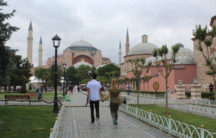 Entrada da Hagia Sophia/Alice de Souza/DP