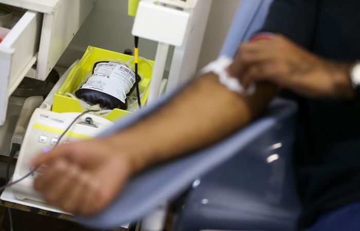 O Ministério da Saúde lança campanha para marcar o Dia Mundial do Doador de Sangue. Foto: Marcelo Camargo/Agência Brasil/