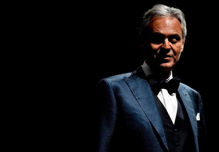 Atualmente, Andrea Bocelli está em turnê mundial e virá ao Brasil em setembro. Foto: Facebook/Reprodução