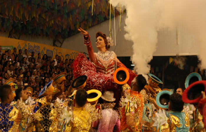 Com uma trilha sonora marcante composta pelo quadrilheiro Leo Marques, a junina emocionou a todos do arraial no concurso. Foto: Samuel Calado/Esp.DP