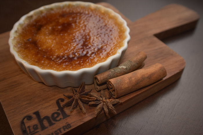 Crème brûlée de doce de leite do Le Chef, em Boa Viagem. Foto: Jupiter Comunicação/Divulgação