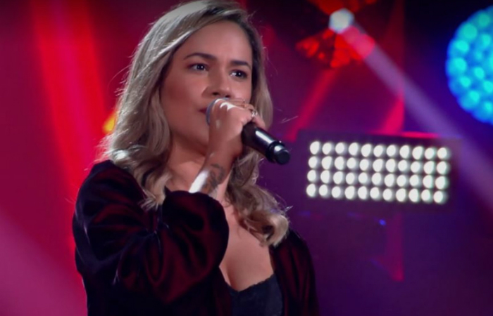 Após a apresentação, Lulu Santos chegou a elogiar a voz da pernambucana. Foto: Globo/Reprodução/ Após a apresentação, Lulu Santos chegou a elogiar a voz da pernambucana. Foto: Globo/Reprodução/