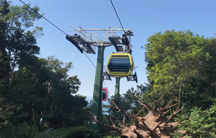 Parque Unipraias oferece poasseio no bondinho aéreo. Foto: Ana Paula Neiva/DP
