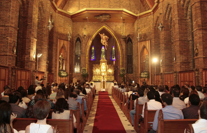 Capela Nossa Senhora das Gracas localizada no Instituto Ricardo Brennand. Foto: Gleyson Ramos/Divulgação
