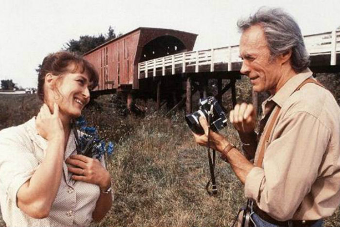As Pontes de Madison é estrelado por Clint Eastwood e Meryl Streep. Foto: Reprodução/ As Pontes de Madison é estrelado por Clint Eastwood e Meryl Streep. Foto: Reprodução/