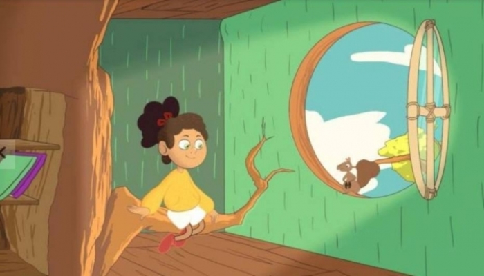Desenho animado totalmente o uso da linguagem em libras. Foto: Reprodução/Youtube/