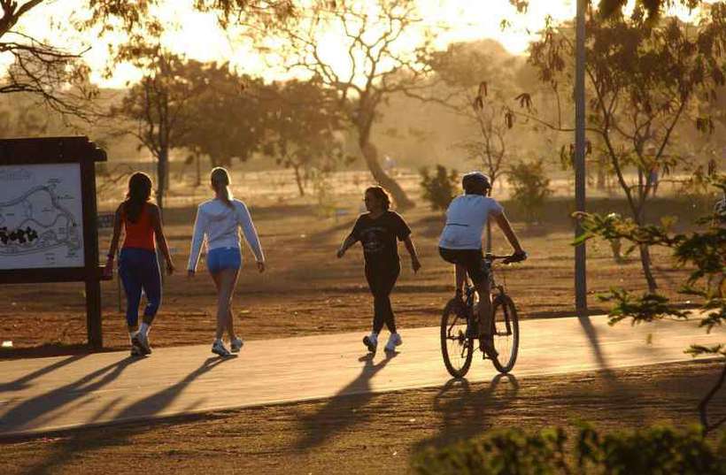 Fazer caminhada, andar de bicicleta e nadar estão entre as atividades que foram consideradas pelos pesquisadores. Foto: Kleber Lima/CB/D.A Press/ Fazer caminhada, andar de bicicleta e nadar estão entre as atividades que foram consideradas pelos pesquisadores. Foto: Kleber Lima/CB/D.A Press/