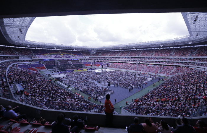Evento realizado no ano passado, lotou a Arena de Pernambuco. Imagem: Divulgação/