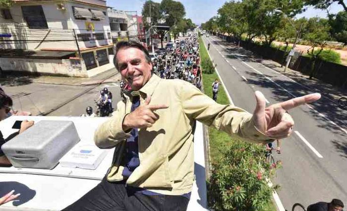 Bolsonaro lidera as pesquisas e tem, em seu discurso, de que "bandido bom é bandido morto" . Crédito: Arquivopessoal/Bolsonaro/ Bolsonaro lidera as pesquisas e tem, em seu discurso, de que "bandido bom é bandido morto" . Crédito: Arquivopessoal/Bolsonaro/