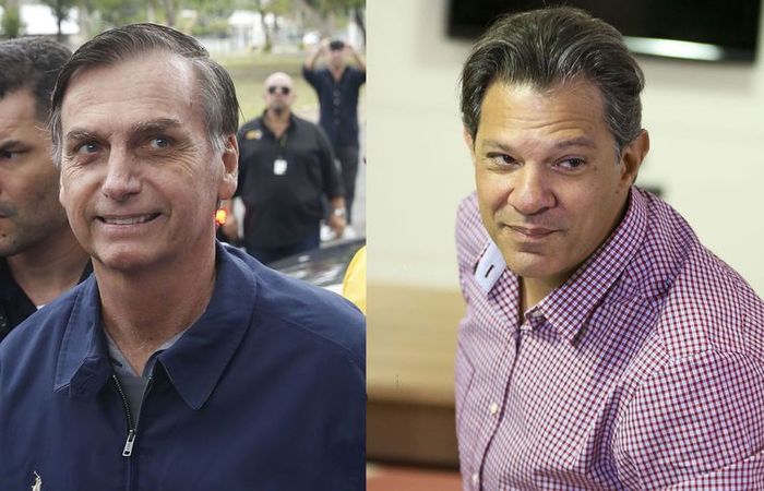 Os candidatos à Presidência da República Jair Bolsonaro (PSL) e Fernando Haddad (PT) - Tânia Rego / Marcelo Camargo / Agência Brasil/ Os candidatos à Presidência da República Jair Bolsonaro (PSL) e Fernando Haddad (PT) - Tânia Rego / Marcelo Camargo / Agência Brasil/