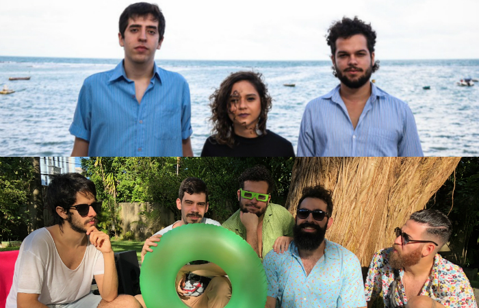 Guma (superior) e Bule (inferior) se apresentar&atilde;o no Caxang&aacute; Golf Club. Foto: Danilo Galindo e Carlos Filizola/Divulga&ccedil;&atilde;o/