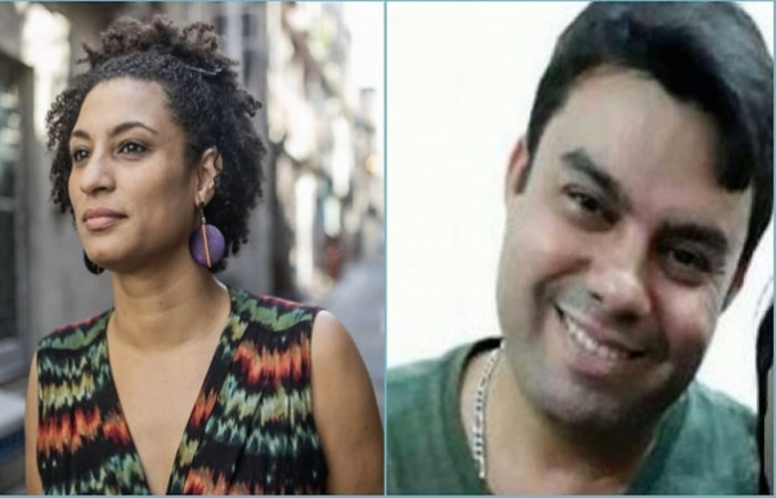 Marielle Franco e Anderson Gomes foram mortos no dia 14 de mar&ccedil;o deste ano com quatro tiros na cabe&ccedil;a e tr&ecirc;s nas costas, respectivamente. Fotos: Reprodu&ccedil;&atilde;o/Facebook/