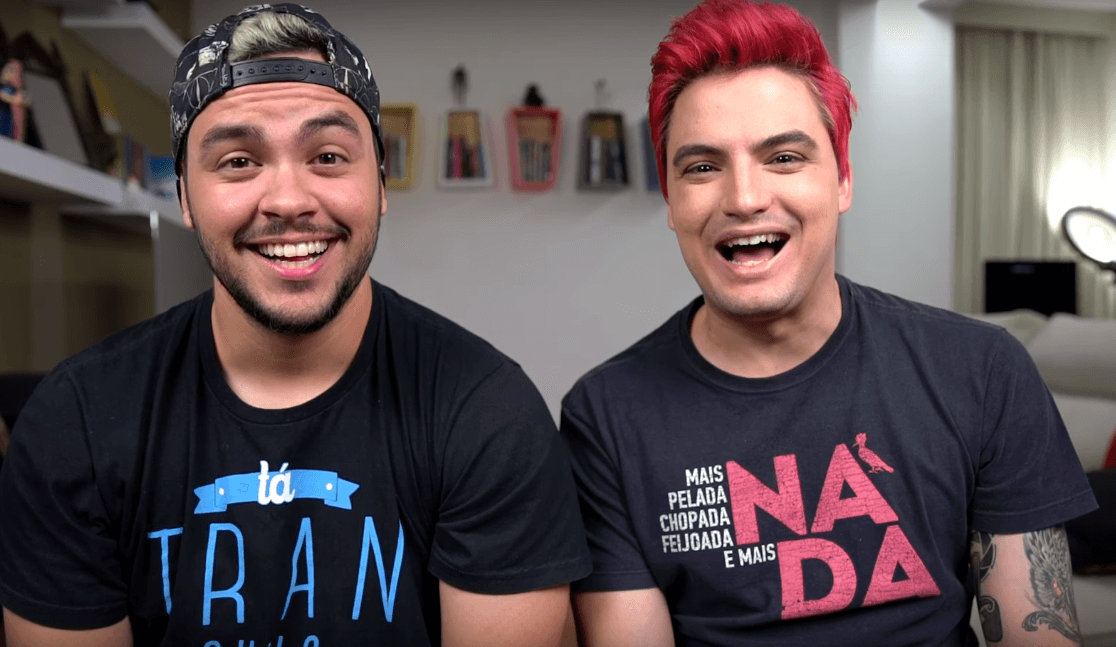 Os irmãos Felipe Neto e Luccas Neto estão nas três listas. Foto: Reprodução/Internet/ Os irmãos Felipe Neto e Luccas Neto estão nas três listas. Foto: Reprodução/Internet/