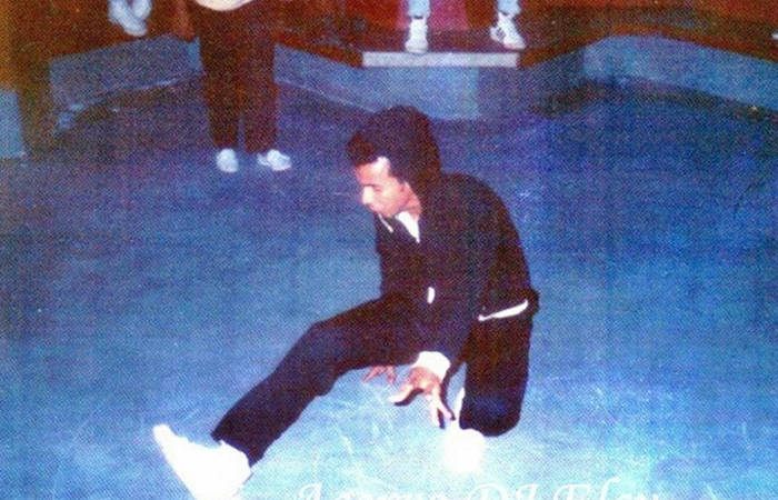 Francisco de Assis França (futuro Chico Science) dançando break na Misty em 1986