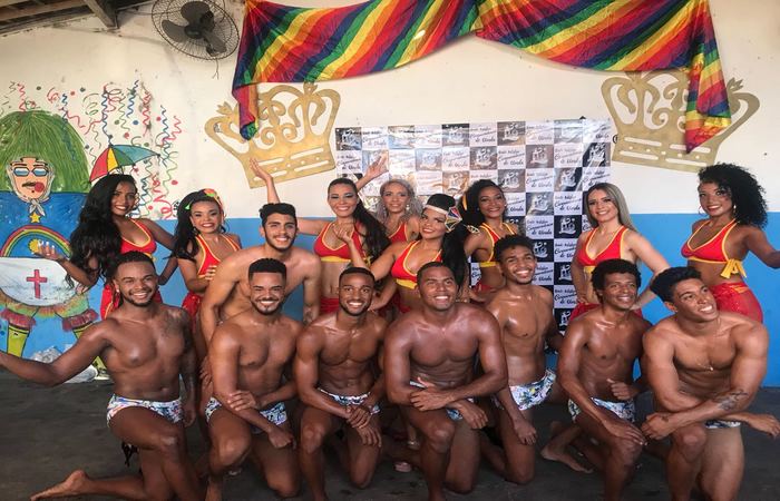 Participantes do concurso de Rei e Rainha Baco 2018. Foto: Cortesia/WhatsApp