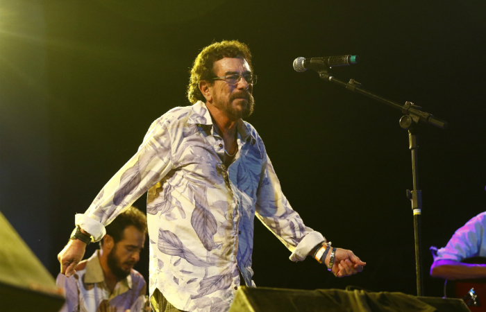 Marco Polo, vocalista do Ave Sangria. Foto: Marlon Diego/Divulgação