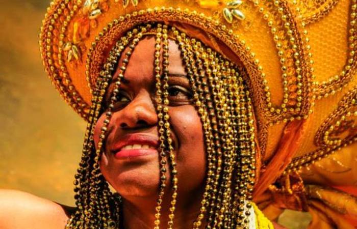 A artista anunciou a saída do Oxum Pandá após quase duas décadas de dedicação para participar do Afoxé Filhos de Dandalunda. Foto: Fernando Azevedo/Divulgação