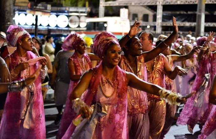 Apresentação do Afoxé no carnaval. Foto: Reprodução/Facebook 