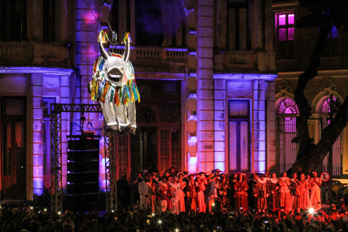 Espet&aacute;culo do boi voador ser&aacute; encenado novamente este ano. Foto: Paulo Paiva/DP./