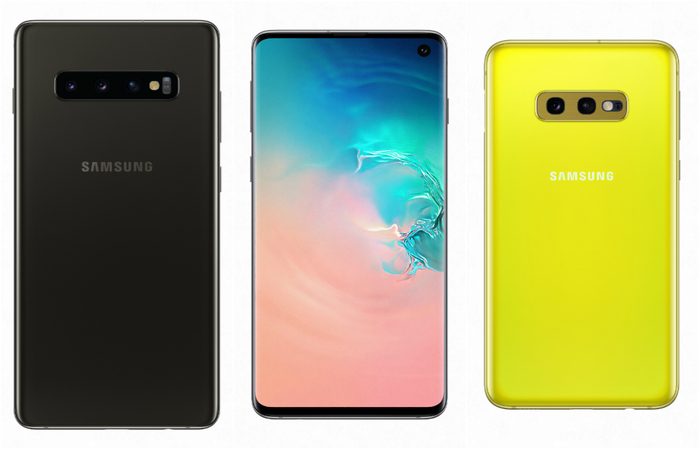 Galaxy S10 , Galaxy S10 e Galaxy S10e. Foto: Divulgação