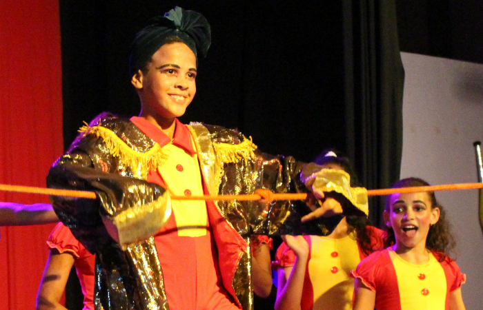 Kauã Crystiano Lins, de 14 anos, entrou na Escola Pernambucana de Circo com 8. Foto: EPC/Divulgação