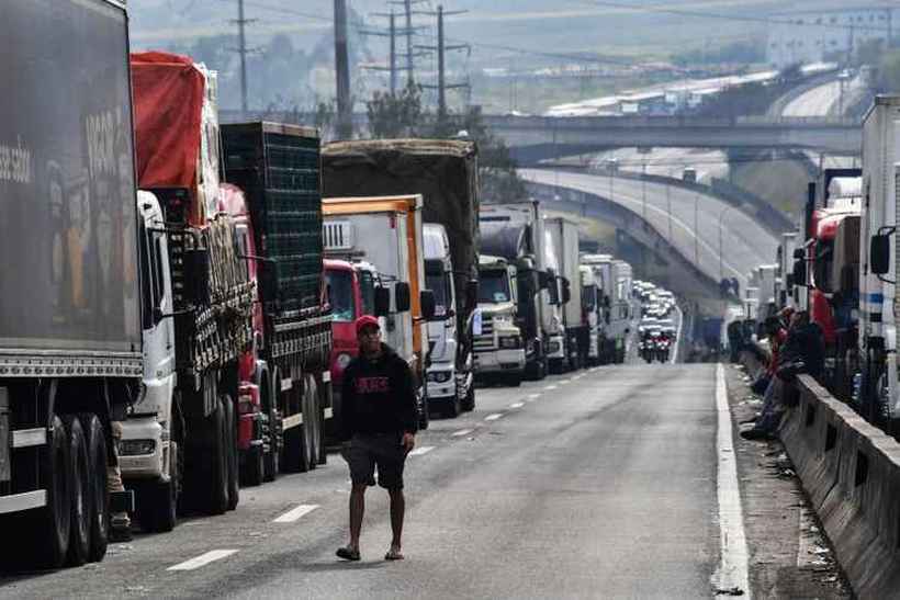 Greve da categoria em 2018: neste ano, mobilização parece ser menor. Foto: Nelson Almeida/AFP - 26/5/18/ Greve da categoria em 2018: neste ano, mobilização parece ser menor. Foto: Nelson Almeida/AFP - 26/5/18/