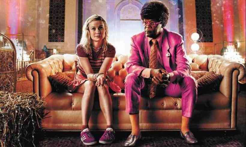 Brie Larson e Samuel L. Jackson em Loja de unicórnios, longa agora disponível na Netflix. Foto: Netflix/Divulgação 