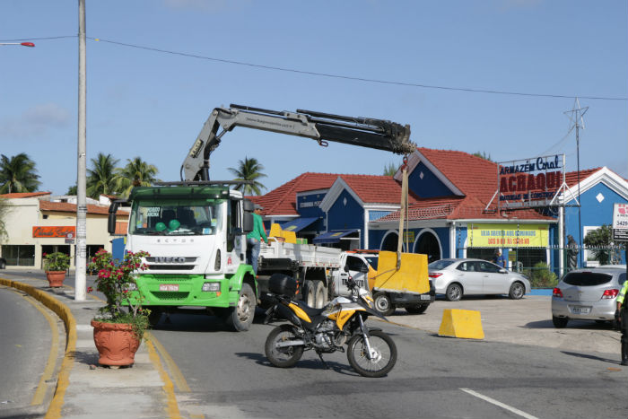 Trecho no sentido cidade/sub&uacute;rbio deve ficar isolado durante dez dias. Foto: J&uacute;lio Santos / Prefeitura de Olinda/